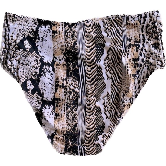 Bleu Rod Beattie Walk On The Wild Side High Waist Bikini Bottom Brown, B… - Picture 8 of 12